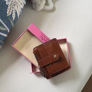 Patricia Nash Brown Leather Wallet
